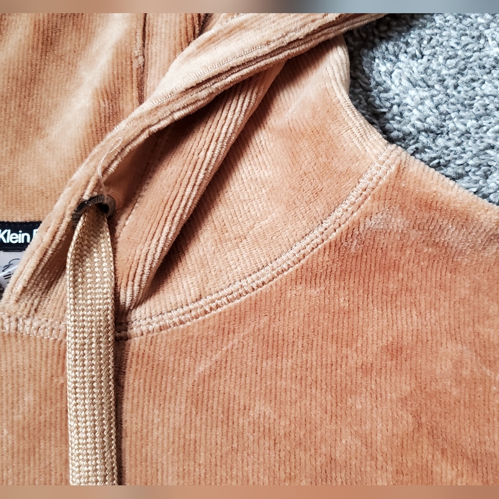 Calvin Klein CK Performance Micro Ribbed Long Sleeve Hoodie for Macys NWT - Picture 3 of 12